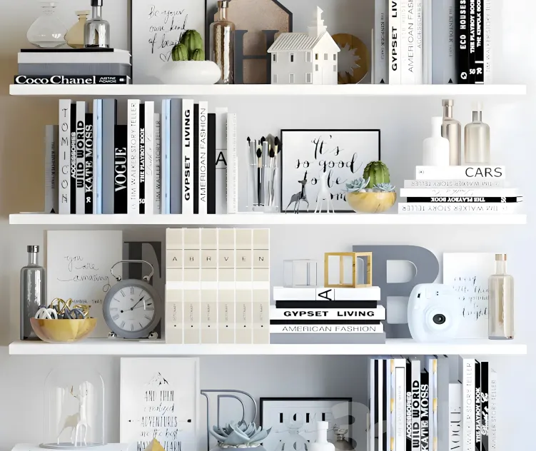 Black white decor