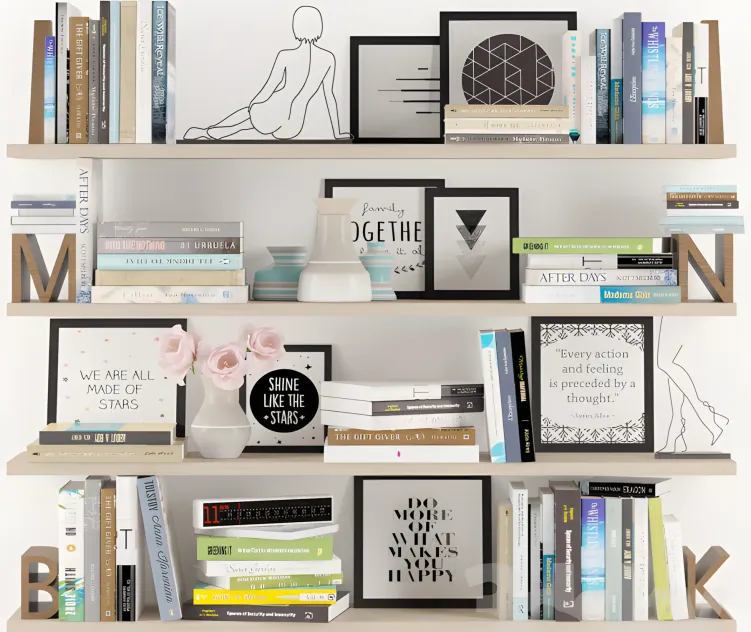 Bookshelf decoration 2
