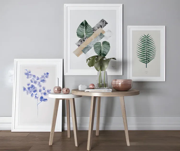 Decor white green