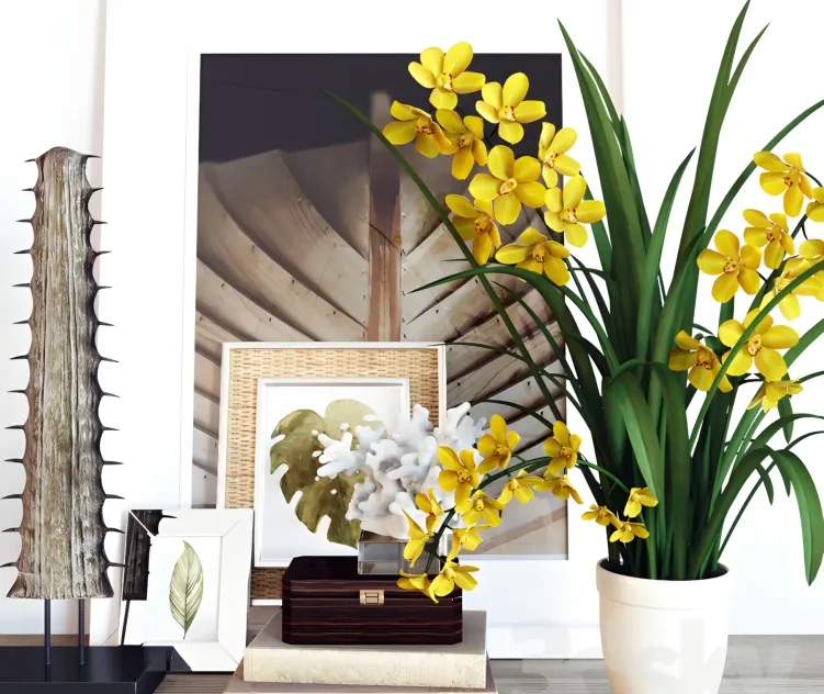 Decoration set cymbidium orchid
