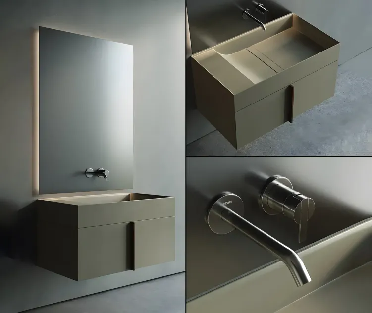 Inbani paral vanity unit set