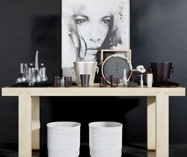 Decorative console table