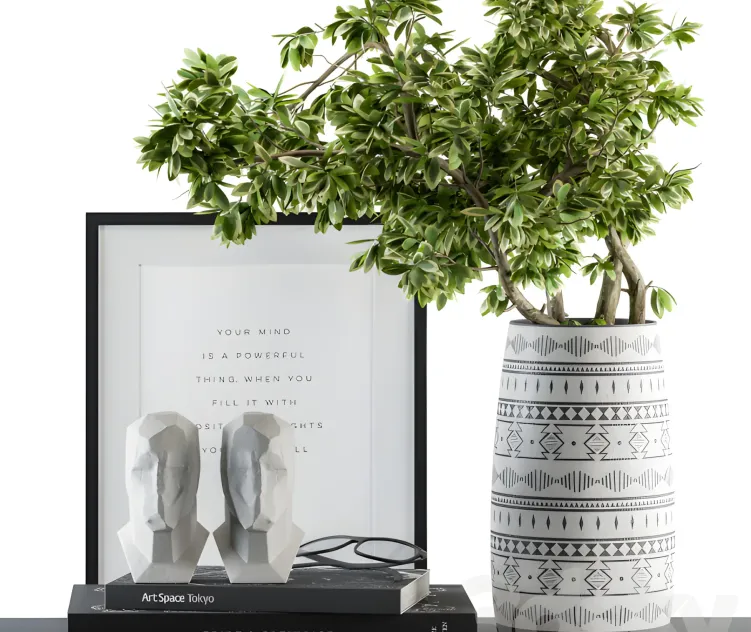 Decorative green bouquet set 2