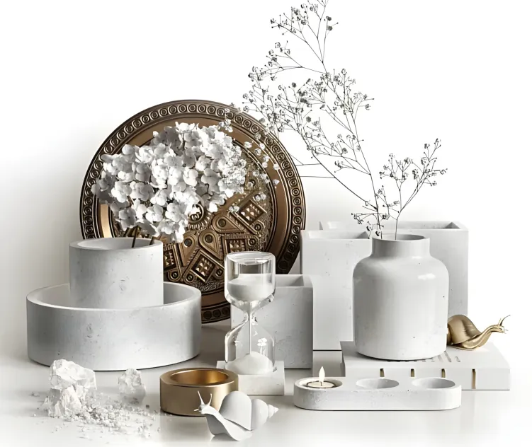 Decorative in white colors