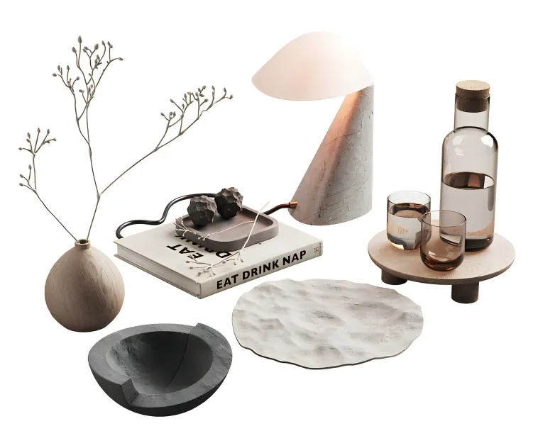Decorative japandi accessories kit