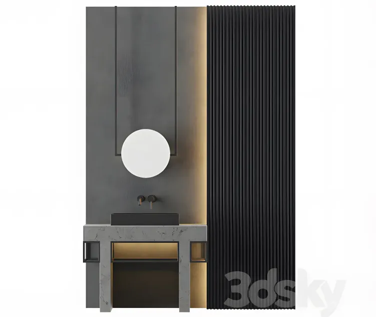 Modern gray bathroom 19