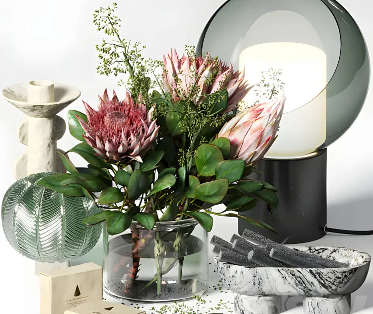 Decorative with a bouquet of proteus