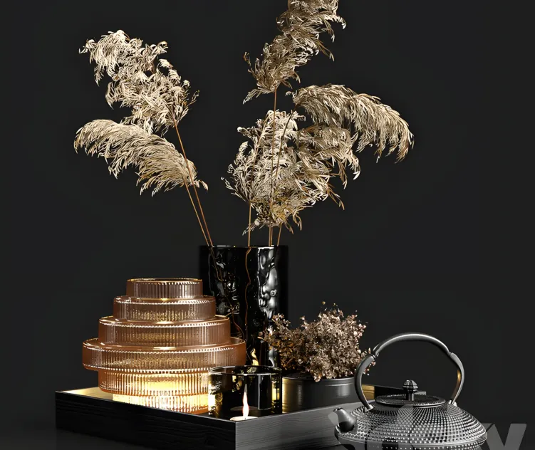 Decorative with dry plants