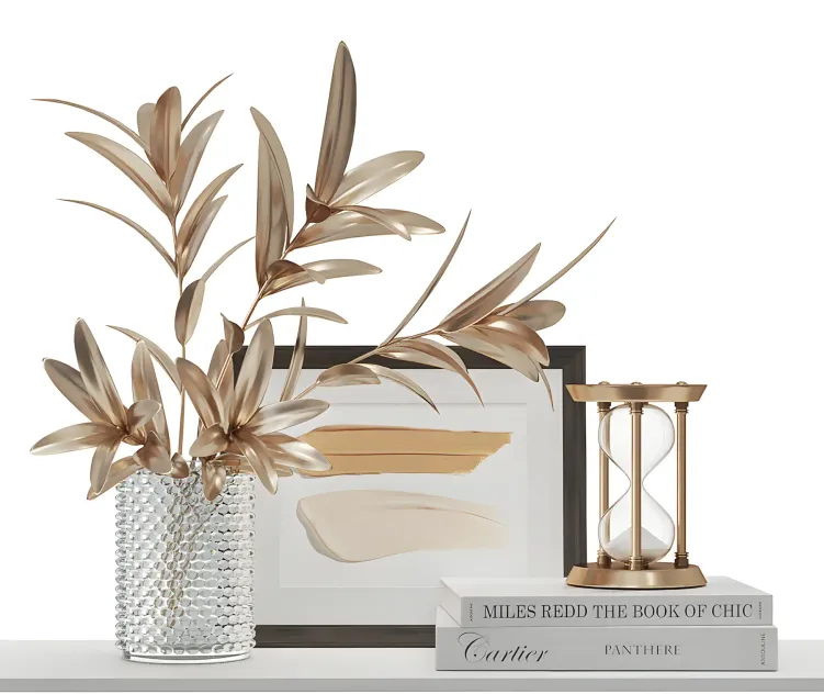 Decorative with hourglass