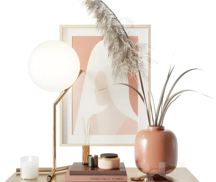 Decorative with pampas grass