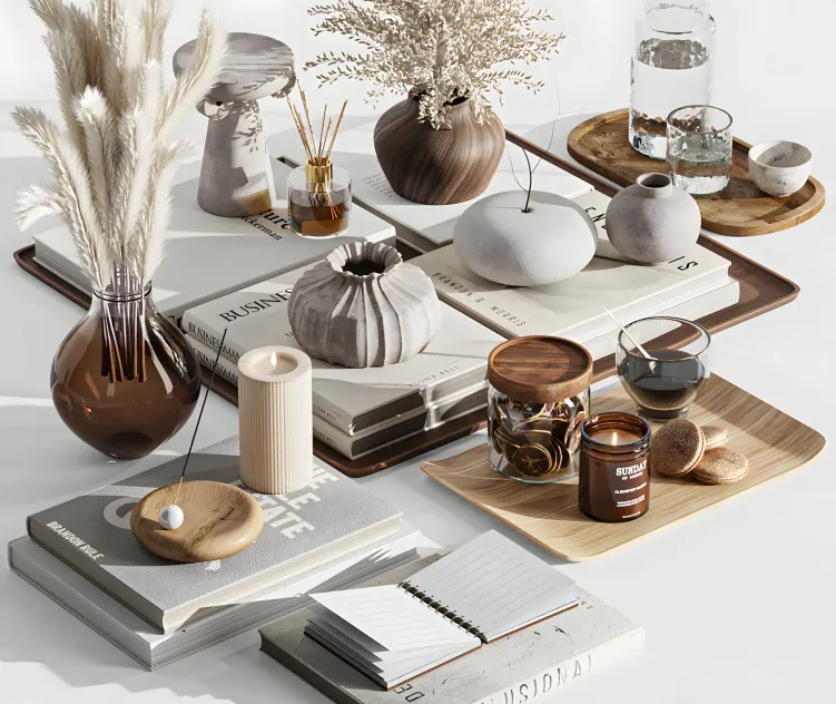 Decorative with vases 3