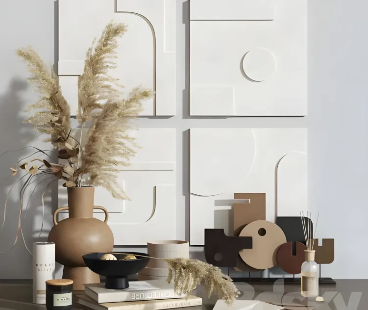 Gypsum panno decorative