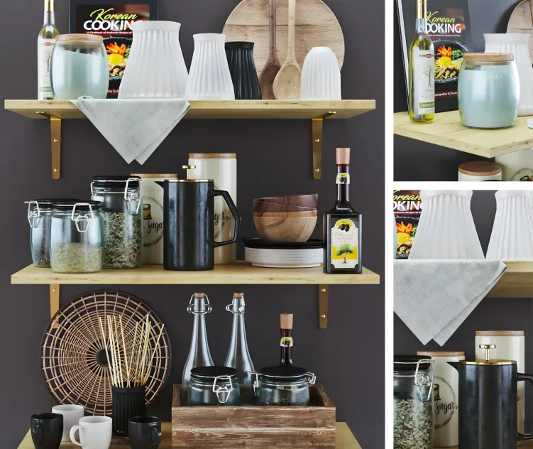 Kitchen decorative set