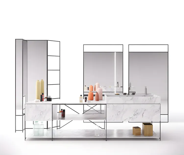 Rig modules bathroom with decor set 01