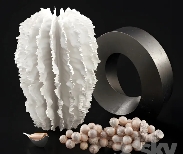 Set of decors sculpures