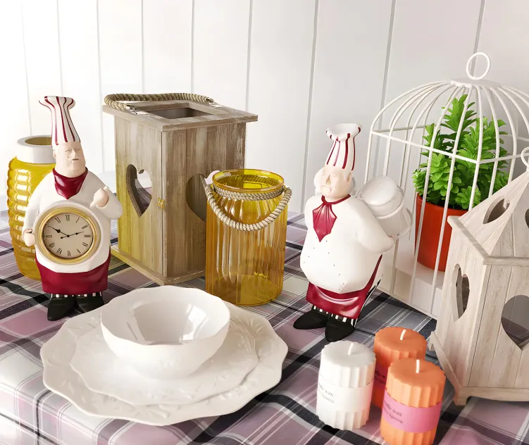 The decor for the kitchen 