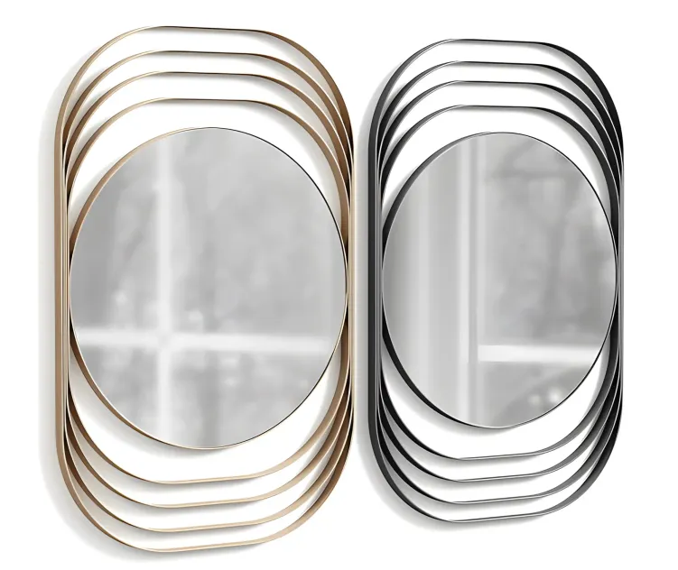 Arturo mirror champagne silver