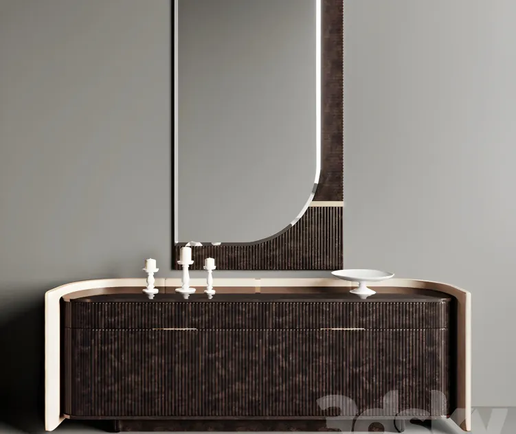 Chest mirror turri eclipse