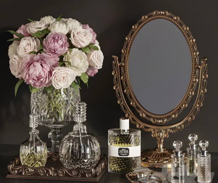 Decorative set classic mirror decoration