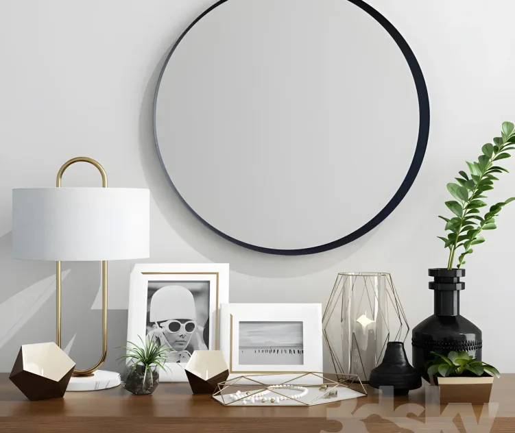 Decorative set with lamp by ceci thompson