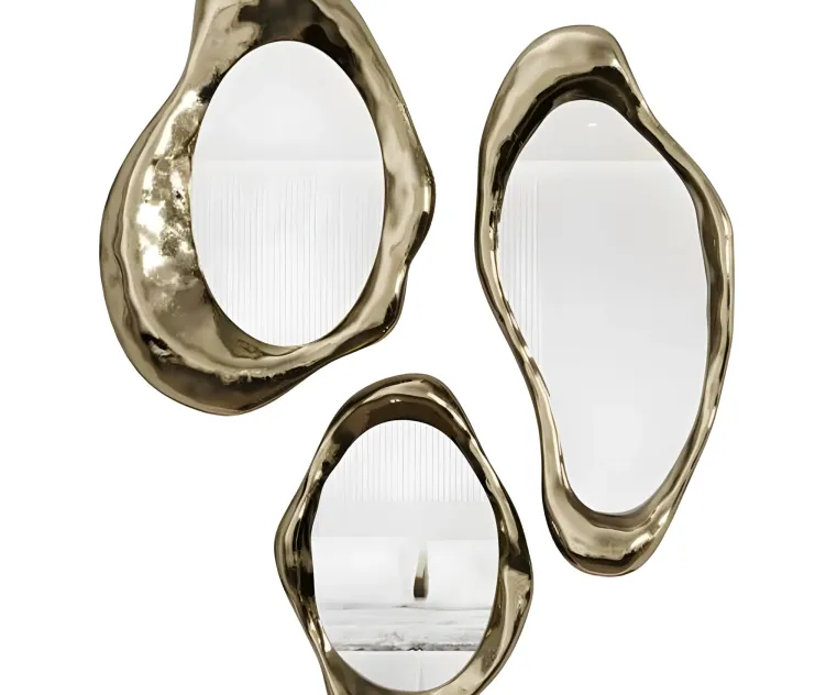 Mirror in stucco frame colorista spb