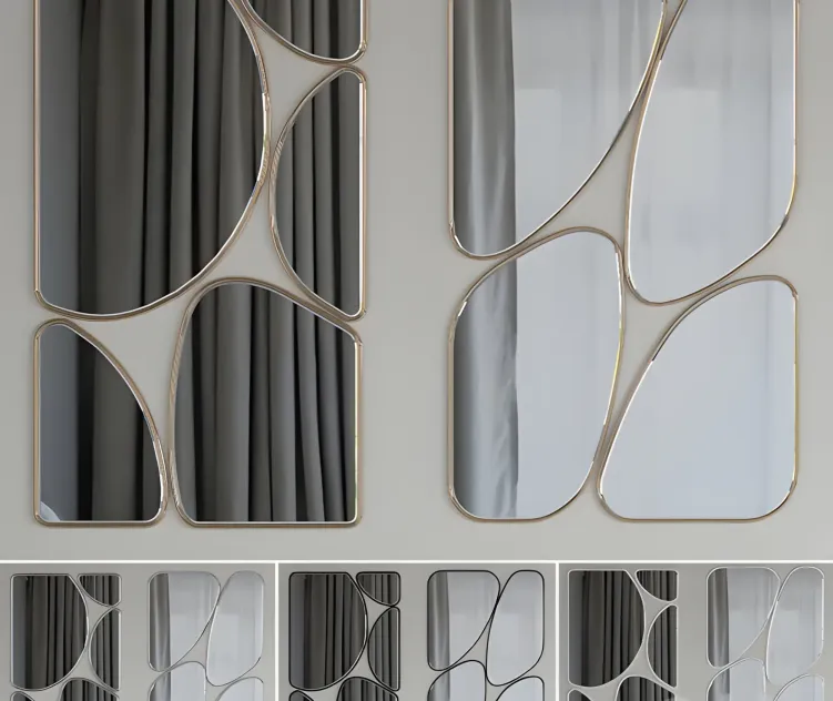 Mirrors quadrant set