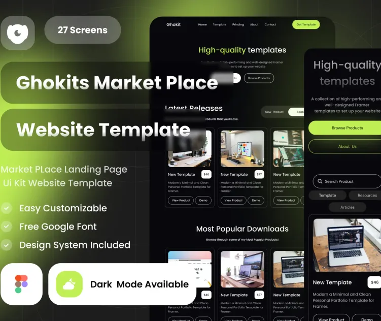 Ghokit Digital Marketplace website template