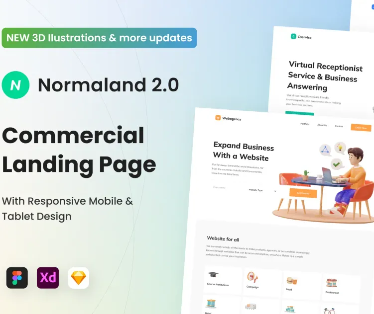 Normaland 2 0 Commercial Landing Page