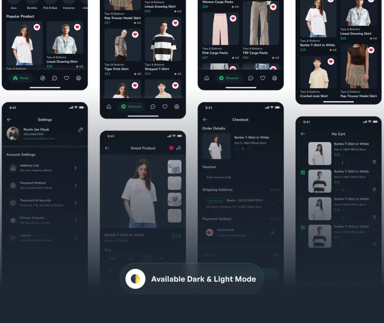 Shopbae fashion marketplace APP UI kit