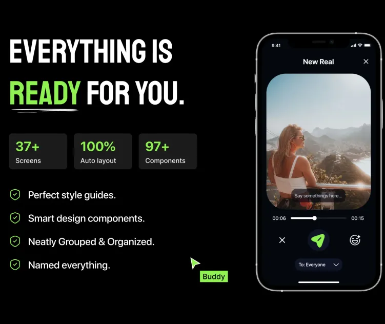 Broadcast Channel App UI Kit Message Social Media