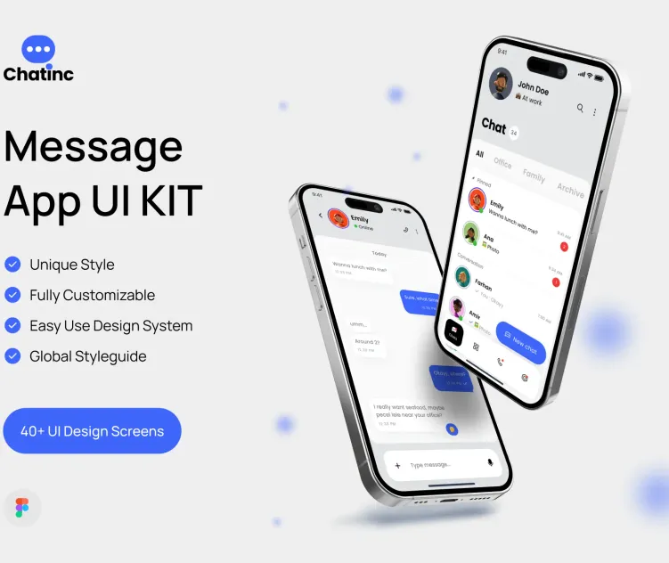 Chatinc Message App Ui Kit