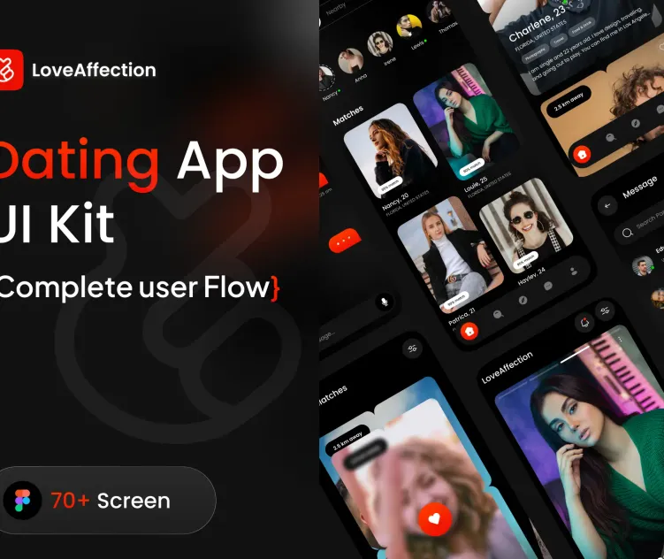 LoveAffection Dating App UI Design Kit