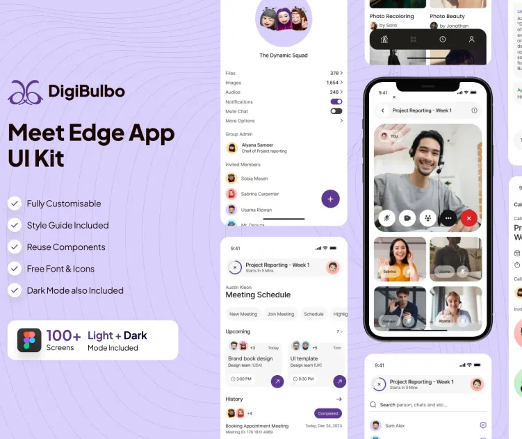 Meet Edge Online Meeting App UI Kit