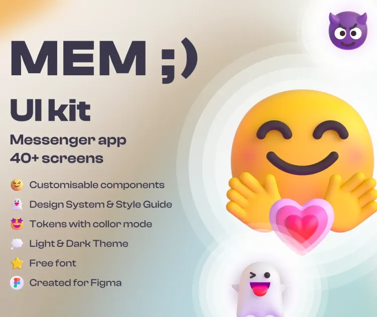 MEM Messenger app UI kit