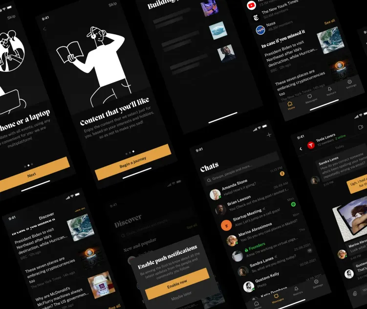 Pure Messaging UI Kit for Figma