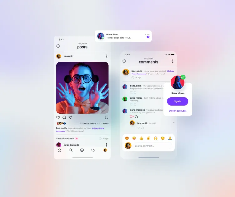 Social Media UI Kit