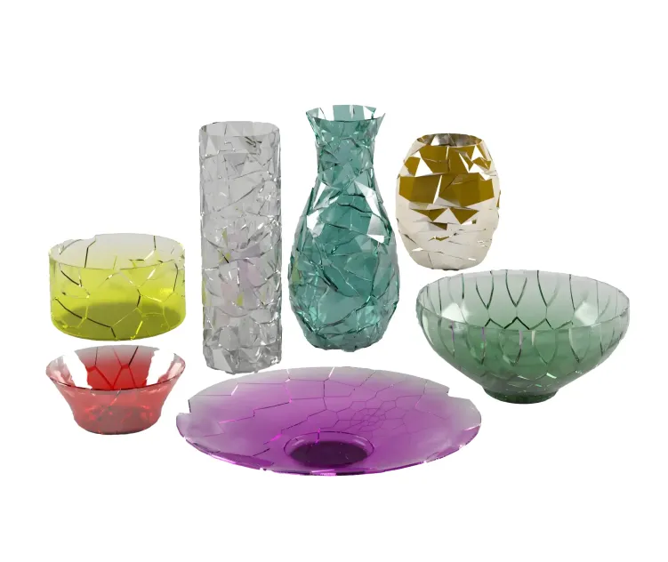 Broken vases