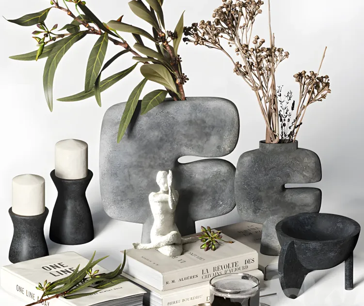 Decorative with copenhagen vases