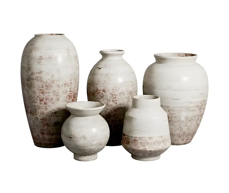 Old vase material marble concrete plaster