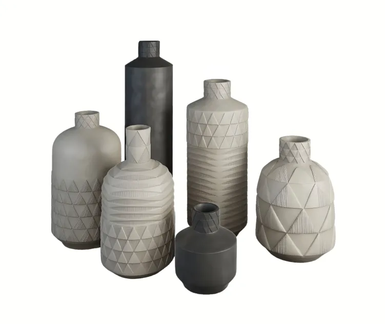 Pressed pattern vases 2