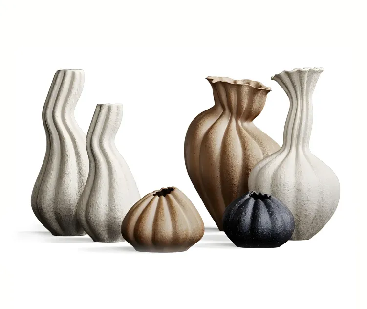 Set of decorative vases malene knudsen