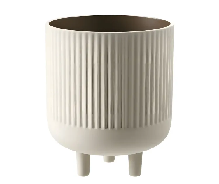 Terracotta bow pant pot by kristina dam design