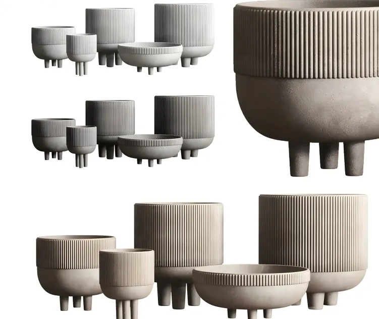 Vase concrete indoor outdoor