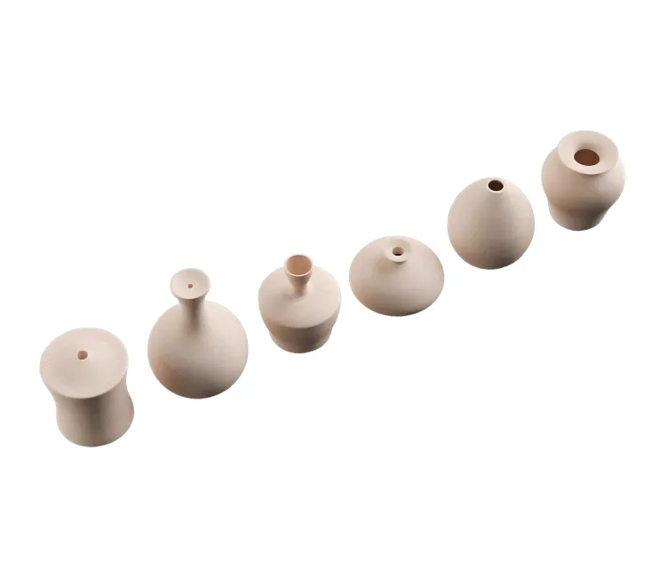 Wooden flower vase collection