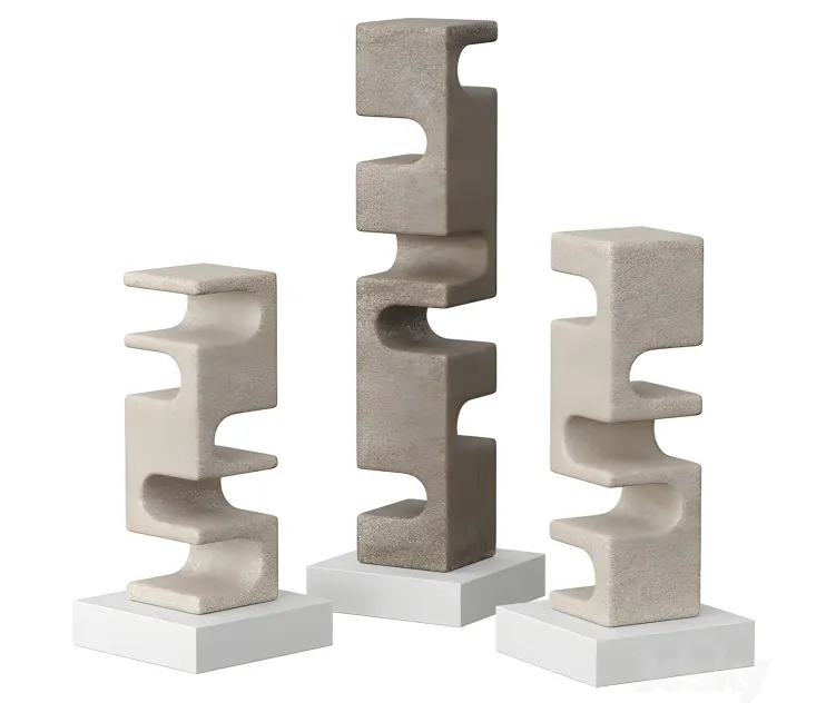 Abstract stone sculpture by cesare arduini