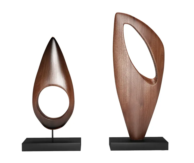Abstract wood sculpture