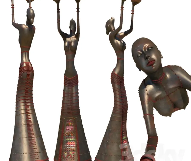 Afrikanskay statuetka