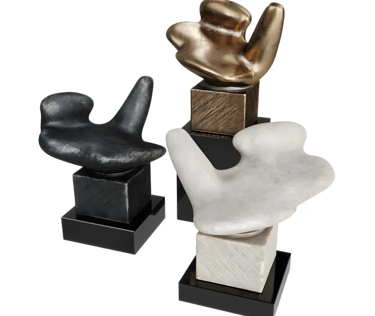 Amorph figure pedestal