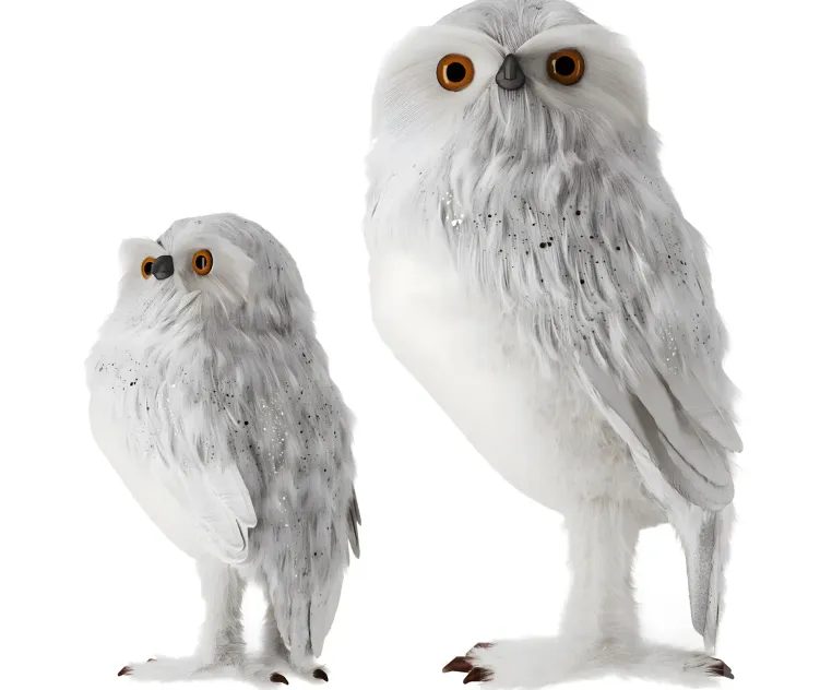 Artificial white owl