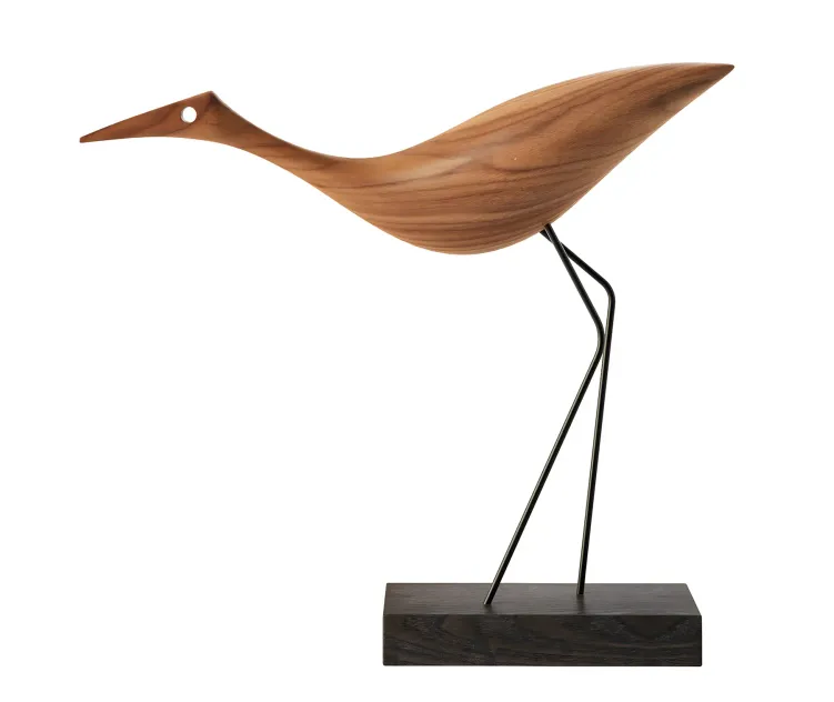 Beak bird low heron decoration by warm nordic
